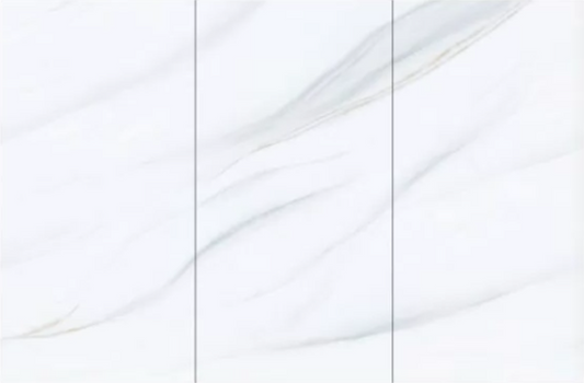 Alex Cracker White Gloss Porcelain Tile - 120x240 - 2.88/1