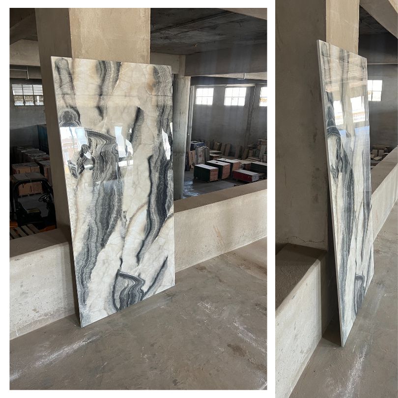 China Marble Gloss Porcelain Slab Tile - 75x150 - 2.25/2