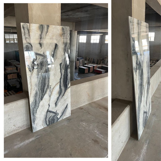 China Marble Gloss Porcelain Slab Tile - 75x150 - 2.25/2