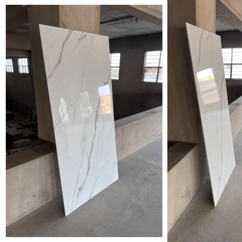 China K168020-4 C\Whit Gloss Porcelain Tile - 80x160 - 2.56/2