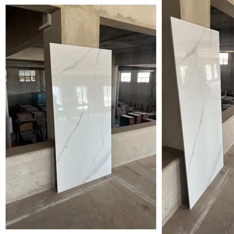 China GLD168001 C\Whit Gloss Porcelain Tile - 80x160 - 2.56/2