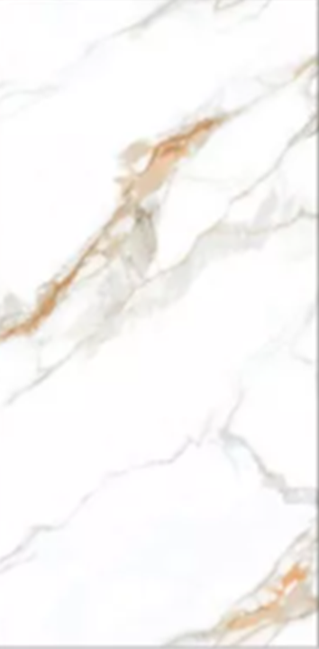 Alex  Cracker White Gold Gloss Porcelain Tile - 120x240 - 2.88/1