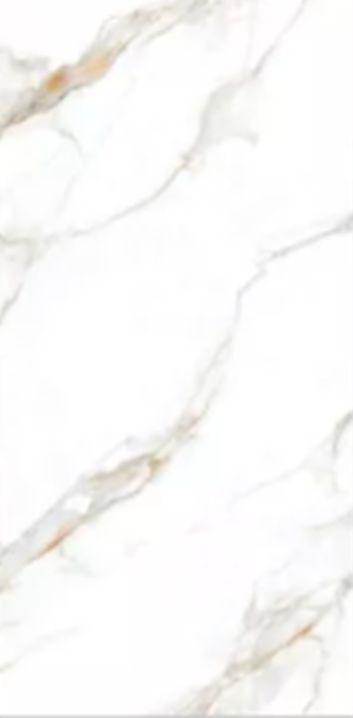 Alex  Cracker White Gold Gloss Porcelain Tile - 120x240 - 2.88/1