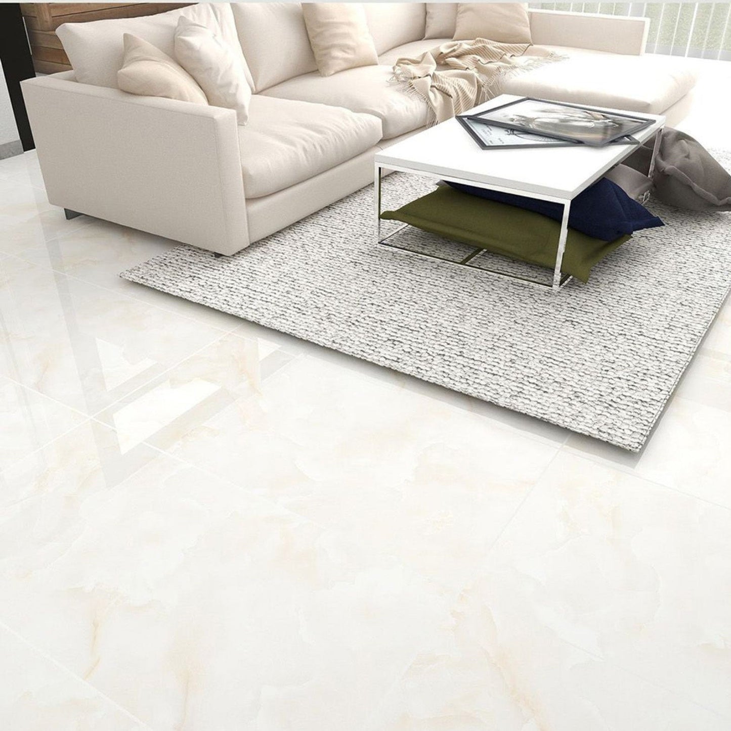 Time L12013 (Multi Face) Gloss Porcelain Tile - 60x120 - 1.44/2