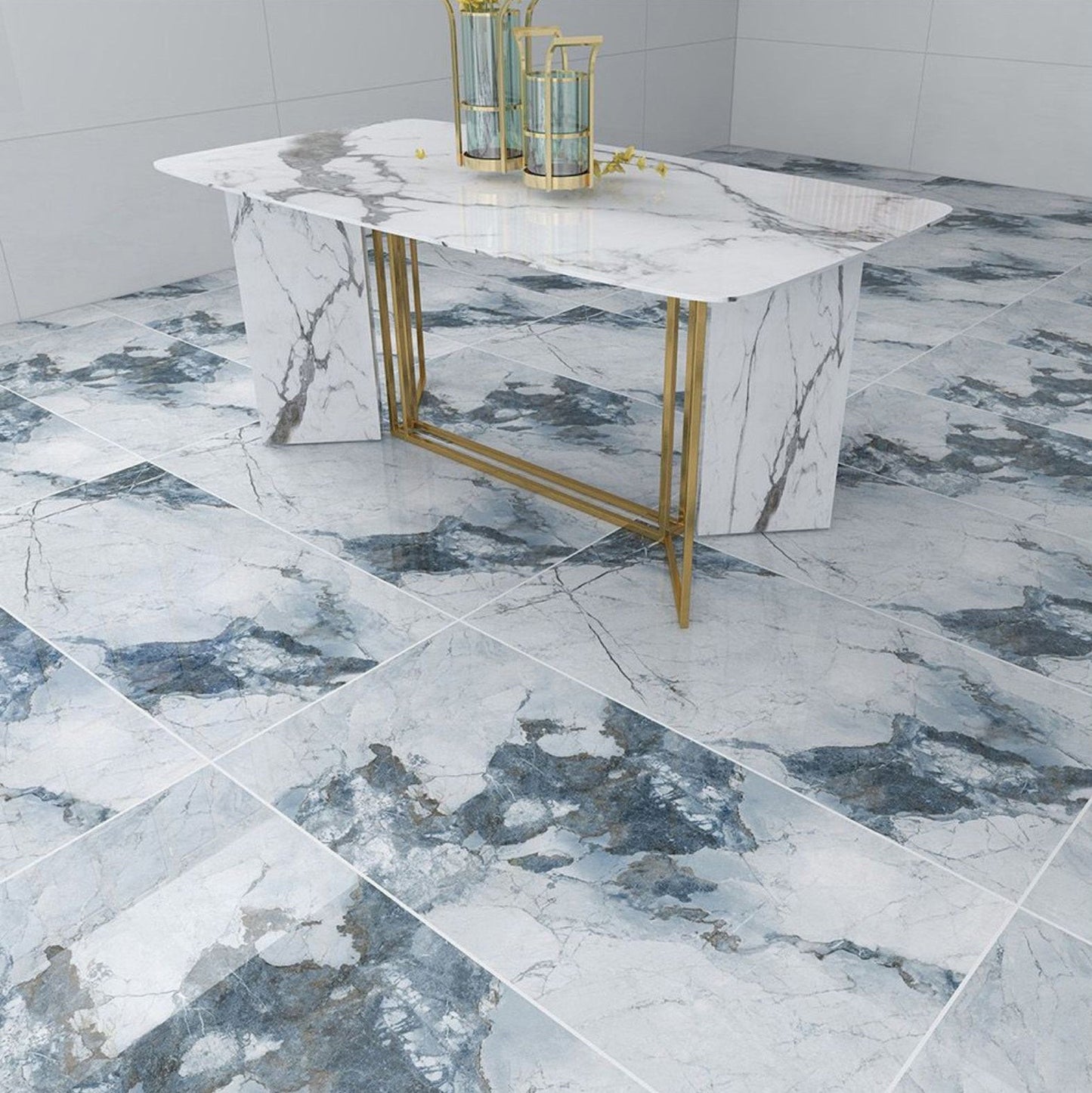 Time L12037 (Multi Face) Gloss Porcelain Tile - 60x120 - 1.44/2