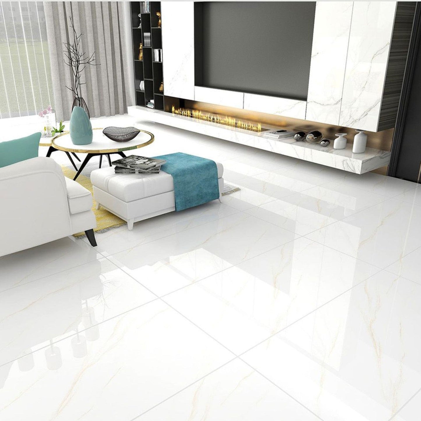 Time L12050 (Multi Face) Gloss Porcelain Tile - 60x120 - 1.44/2