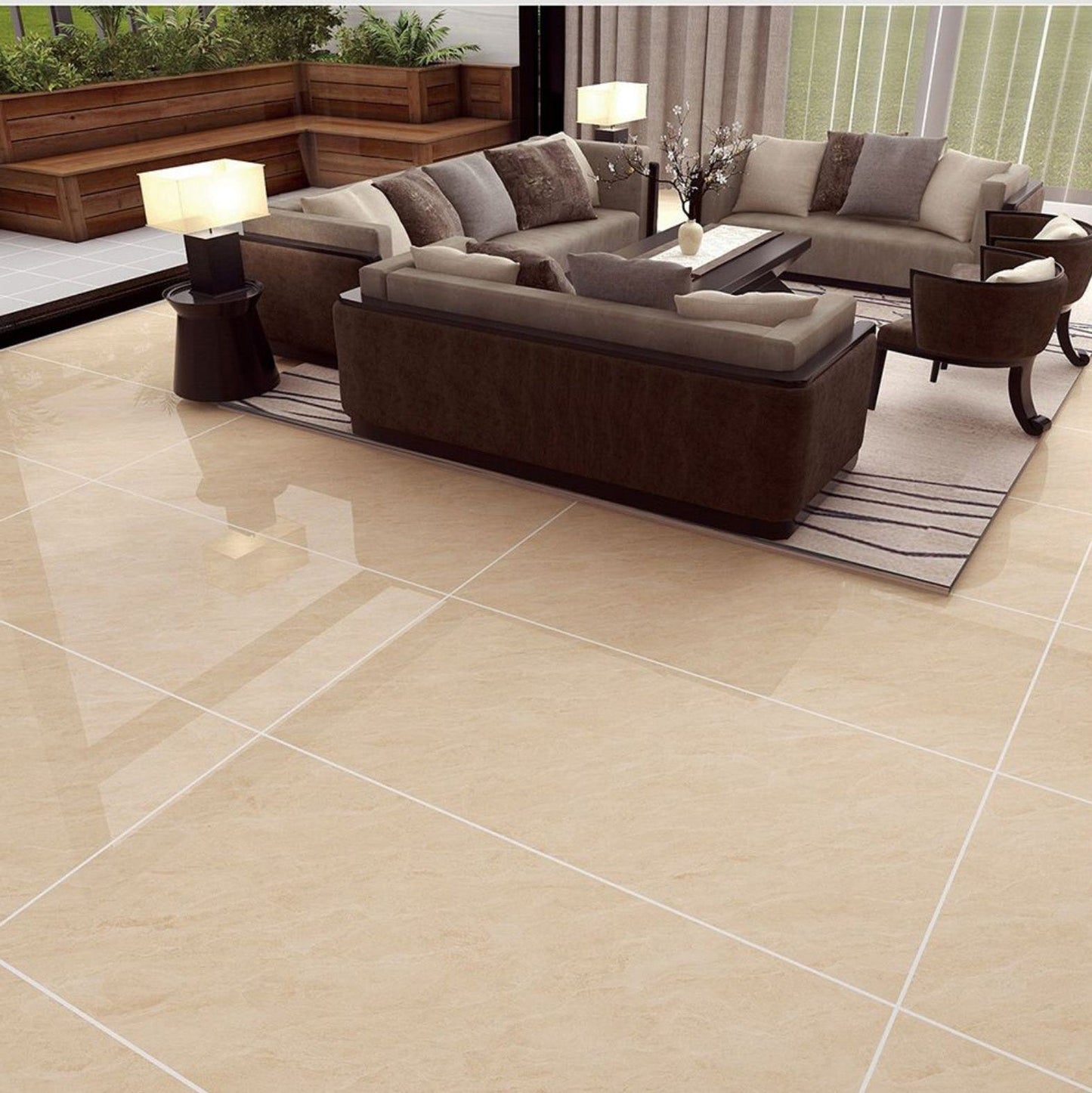 Time L12060 (3 Face) Gloss Porcelain Tile - 60x120 - 1.44/2