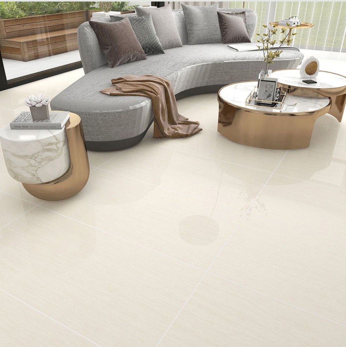 Time L12066 (3 Face) Gloss Porcelain Tile - 60x120 - 1.44/2