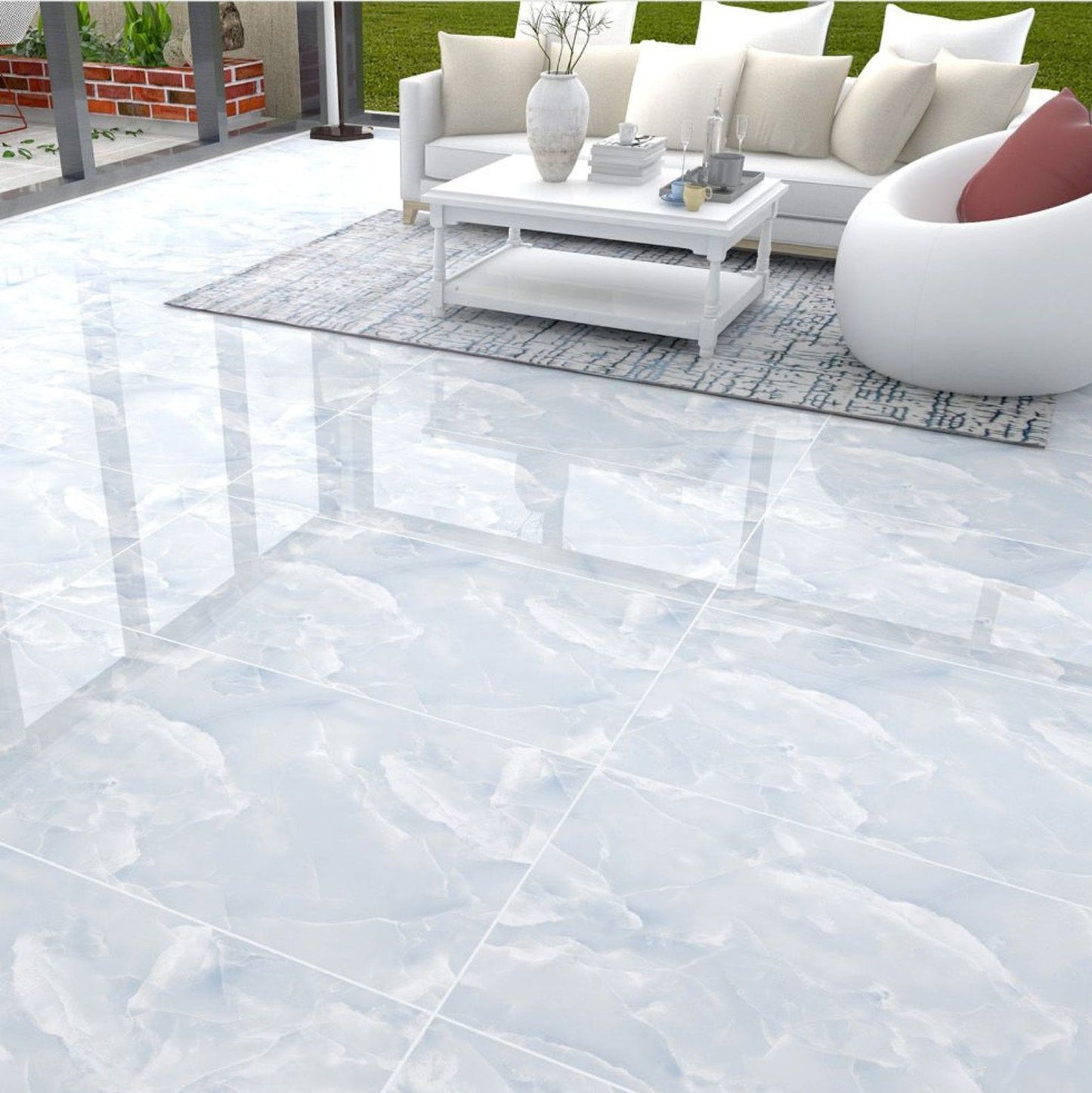 Time L12082 (3 Face) Gloss Porcelain Tile - 60x120 - 1.44/2