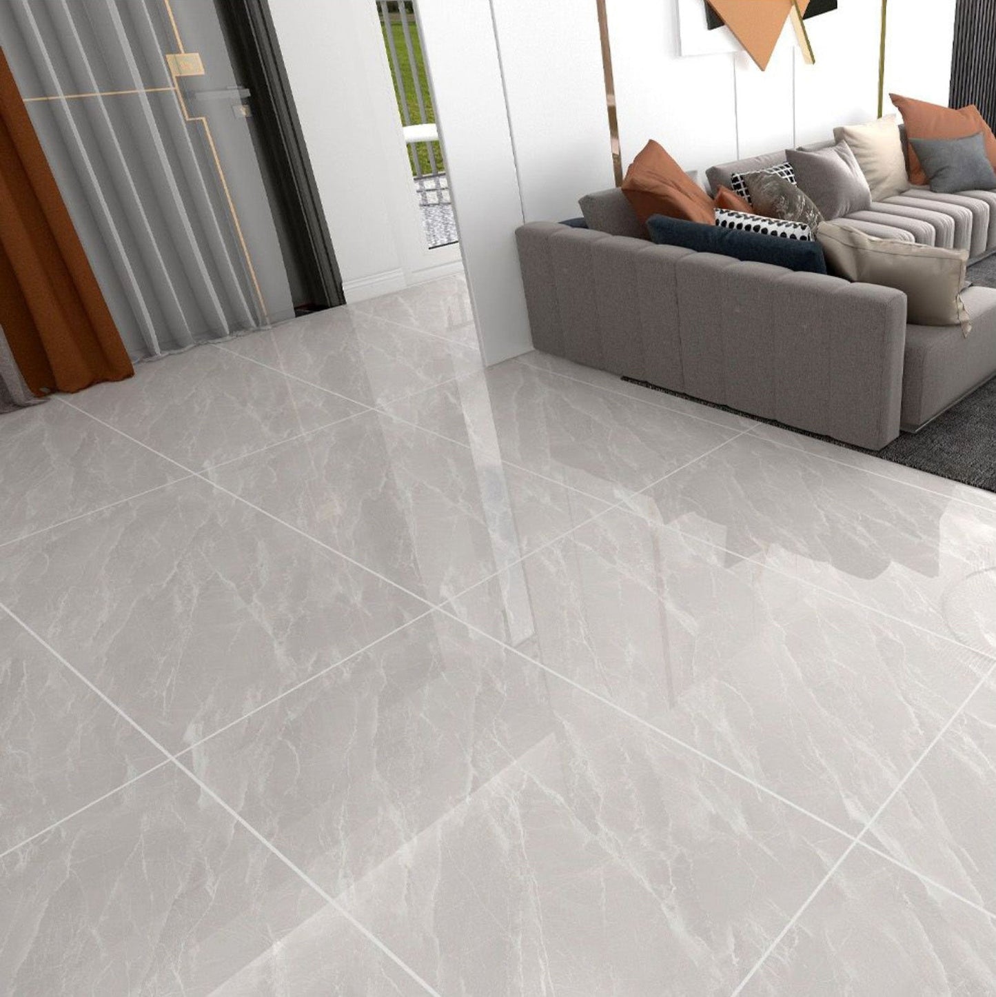 Time L12087 (3 Face) Gloss Porcelain Tile - 60x120 - 1.44/2