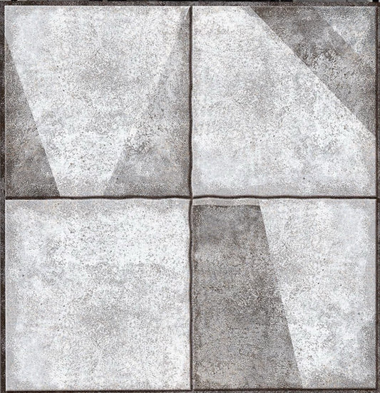 Nova NVM-16103 Grey Check Matt Porcelain Tile - 40x40 - 1.44/9