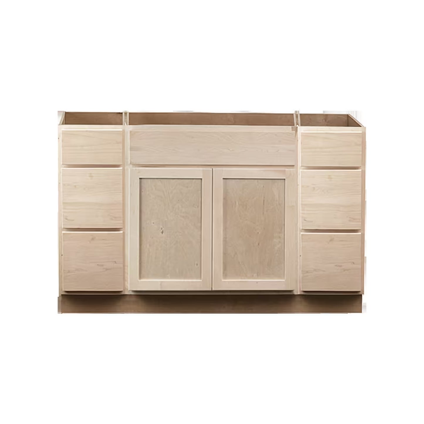 Single 02 - Bathroom Vanity Cabinets (Unfinished) - Ready-to-Assemble (RTA) - 100% Solid Wood Vanities