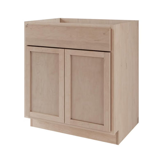 Single 01 - Bathroom Vanity Cabinets (Unfinished) - Ready-to-Assemble (RTA) - 100% Solid Wood Vanities
