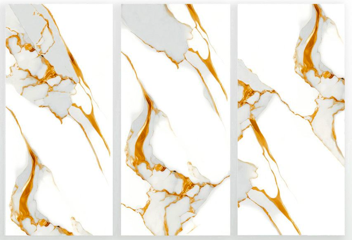 Time L12083 (3 Face) Gloss Porcelain Tile - 60x120 - 1.44/2