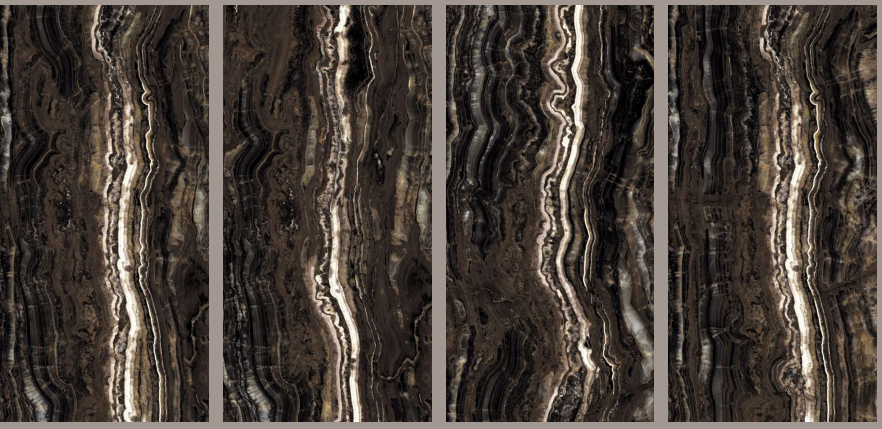 Nexart China Galactico Black Gloss Porcelain Tile - 80x160 - 2.56/2