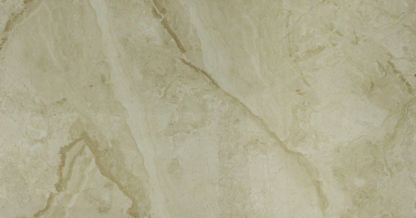 Classic Beige Gloss Porcelain Tile - 60x120 - 1.44/2