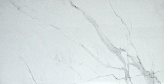 Cracker White Polished Gloss Porcelain Slab Tile - 75x150 - 2.25/2