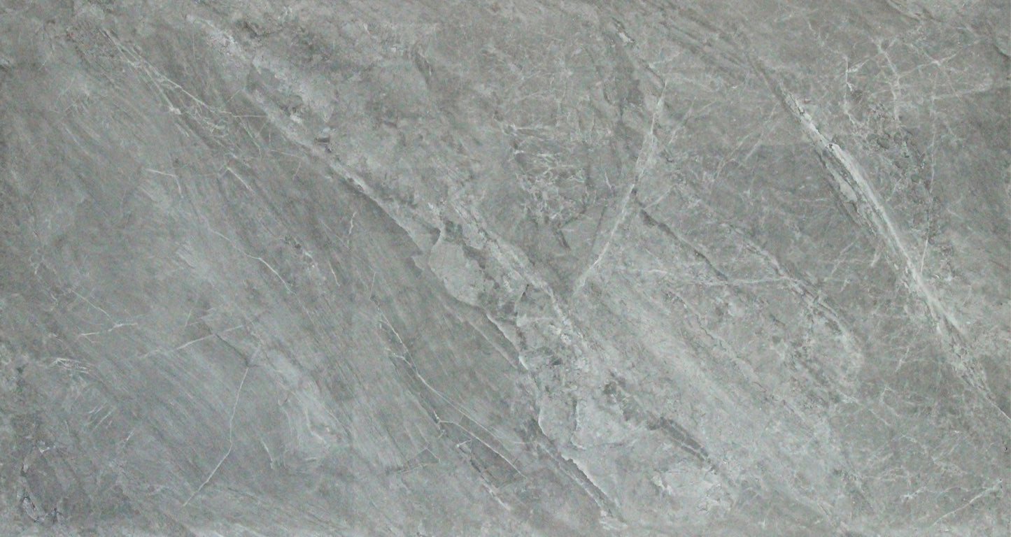 Tundra Grey Gloss Porcelain Slab Tile - 75x150 - 2.25/2