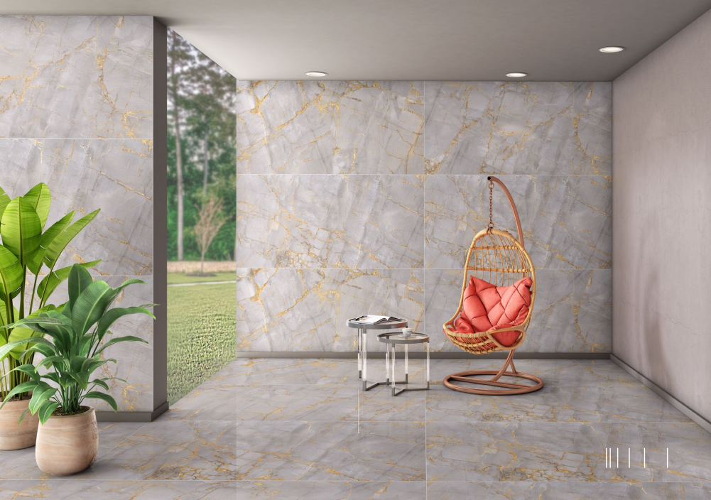 Nexart China Nacarado Gold Gloss Porcelain Tile - 80x160 - 2.56/2